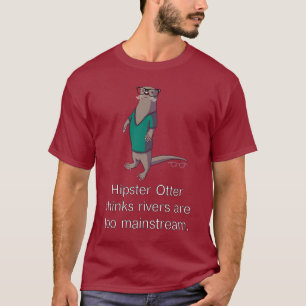 T-shirt de loutre de hippie