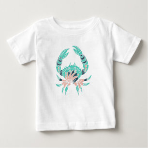 T-shirt de louvette de l'océan du crabe aquatique