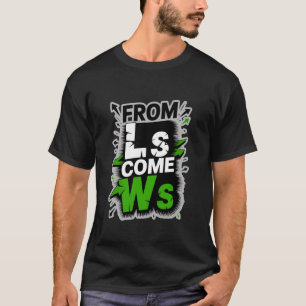 T-shirt de Ls Venez WsDe la défaite à la victoire Motivati
