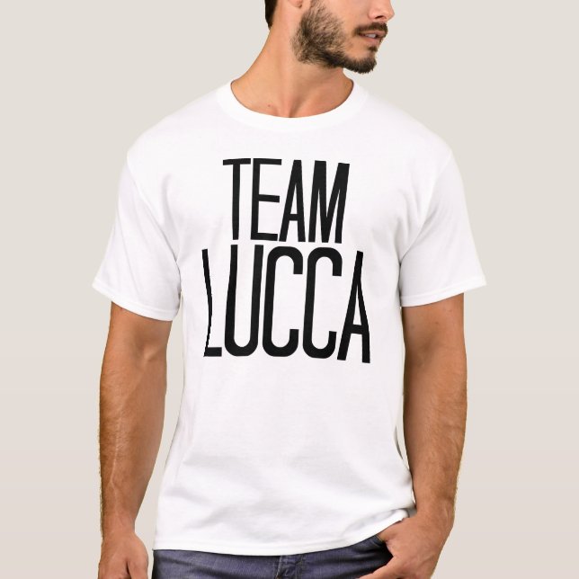 T-shirt de Lucques d'équipe dans le blanc (Devant)