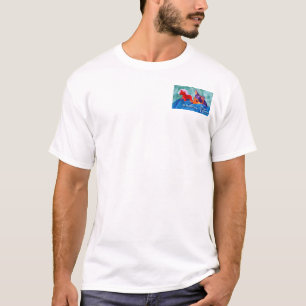 T-shirt de lumière de logo - "Jack et cheval roug
