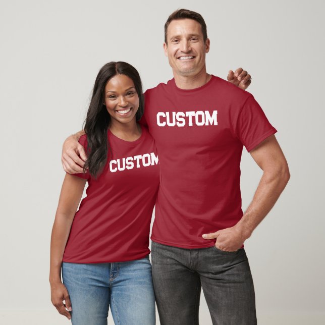T-shirt de l'université Red & White 2 sur mesure (Unisexe)