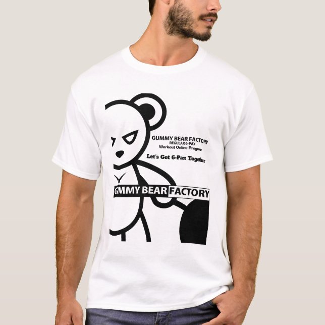 T-shirt de l'usine de l'ours de gomme (Devant)