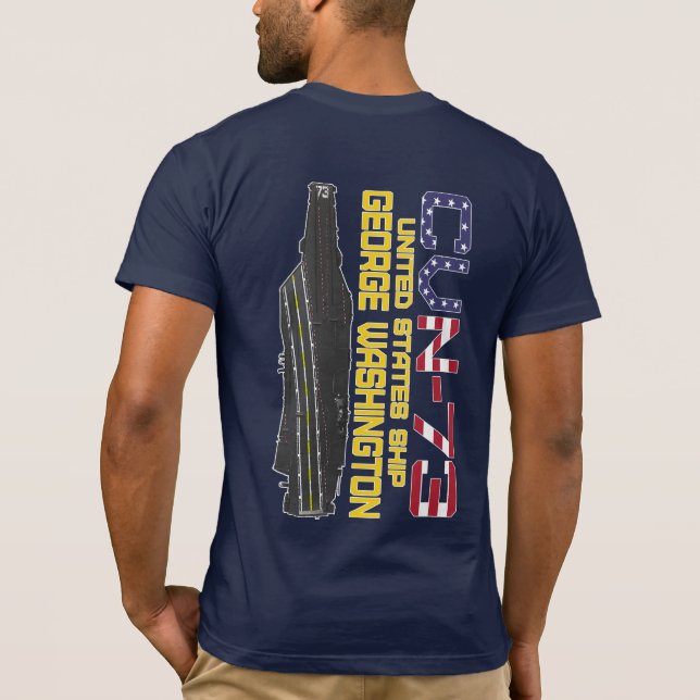 T-Shirt de l'USS GEORGE WASHINGTON CVN-73 (Dos)