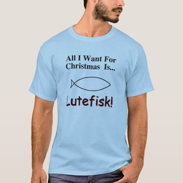 T-shirt de Lutefisk de Noël (Devant)