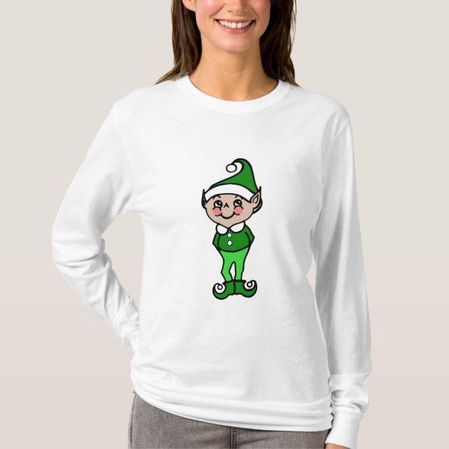 T-shirt de lutin de Noël (Devant)