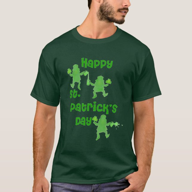 T-shirt de lutin du jour de St Patrick (Devant)