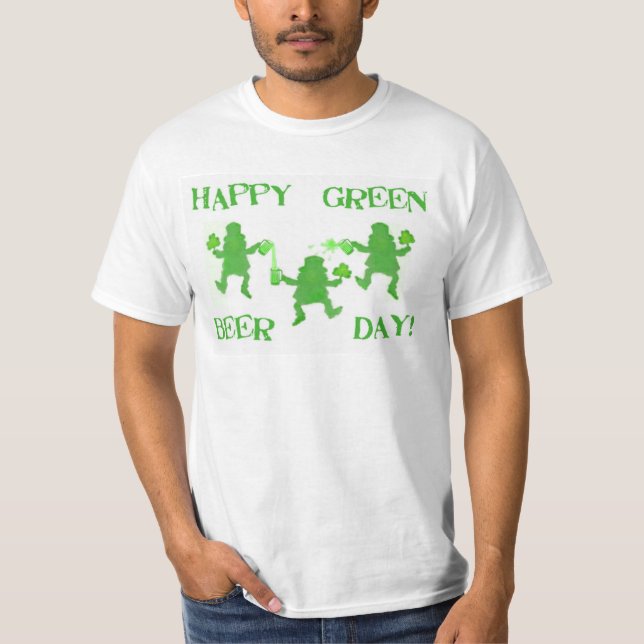T-shirt de lutin du jour de St Patrick (Devant)