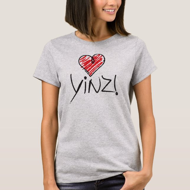 T-SHIRT DE LUV YINZ LADY (Devant)