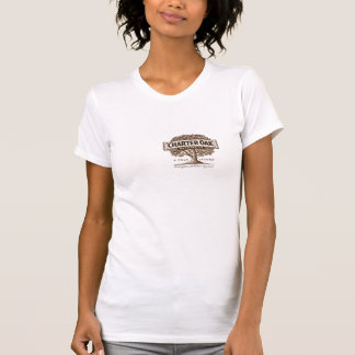 T-shirt de luxe de chêne de la charte des femmes