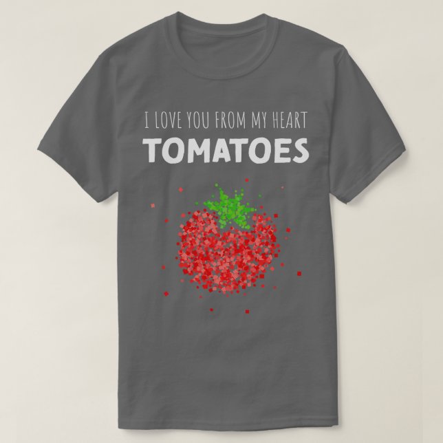 T-shirt De Ma Tête Tomates Toile de tomate Remplacement du (Design devant)