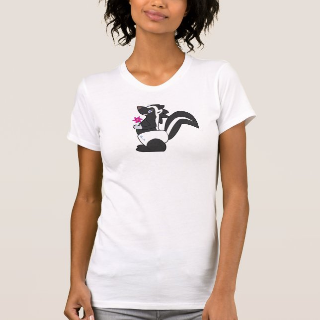 T-Shirt de Madame - rose de Skunkdude (Devant)