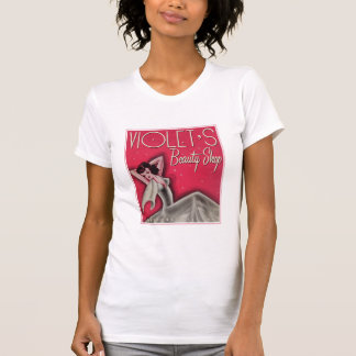T-shirt de magasin de beauté de la violette