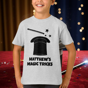 T-shirt de magicien avec baguette magique et chape