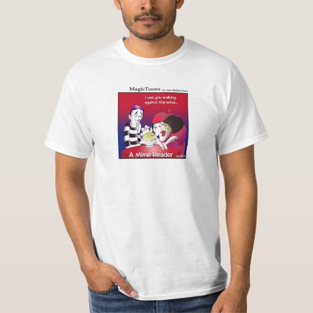 T-shirt de MagicToons "de lecteur de pantomime" (Devant)