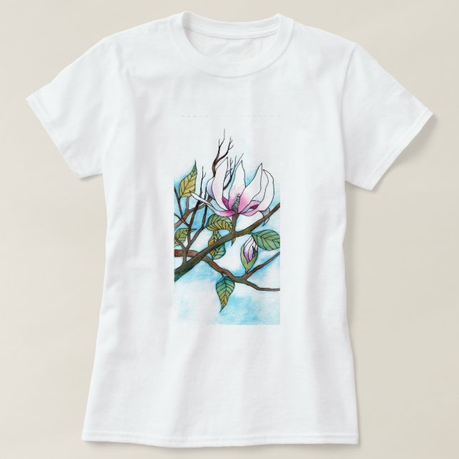 T-shirt de magnolia (Design devant)