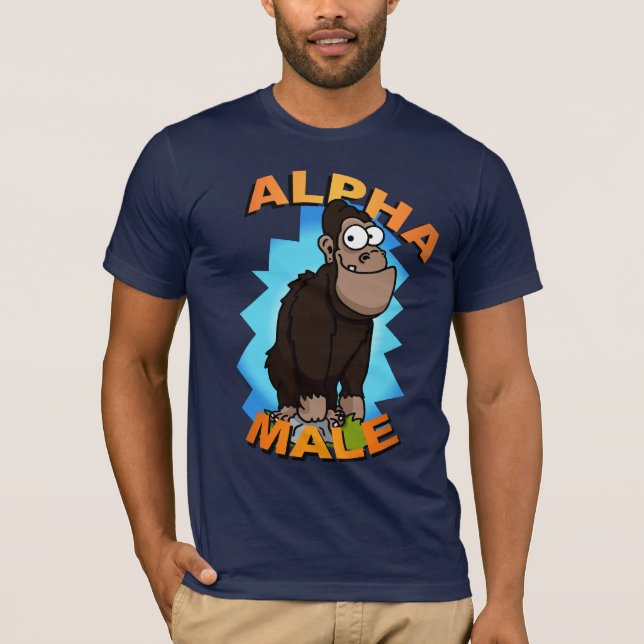 T-shirt de mâle alpha (Devant)
