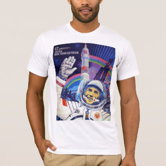 T-shirt de mâle de cosmonaute de Yuri Gagarin