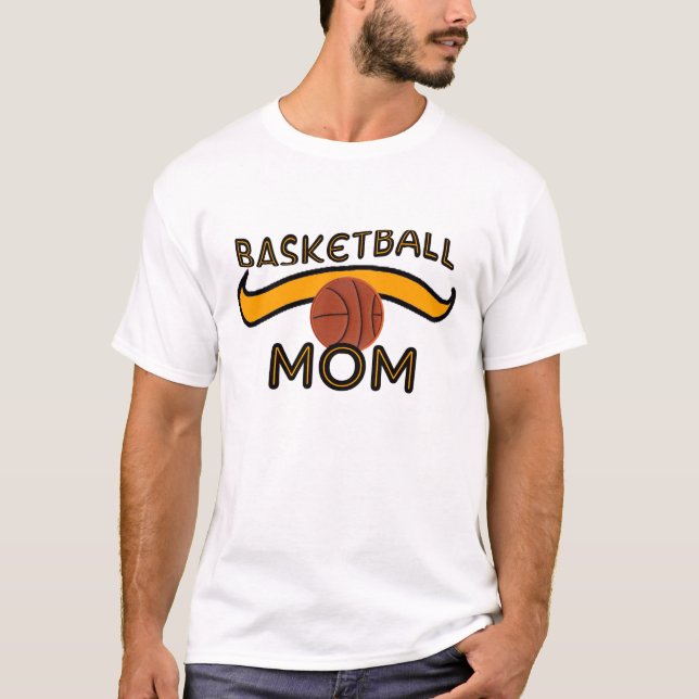T-shirt de maman de basket-ball (Devant)