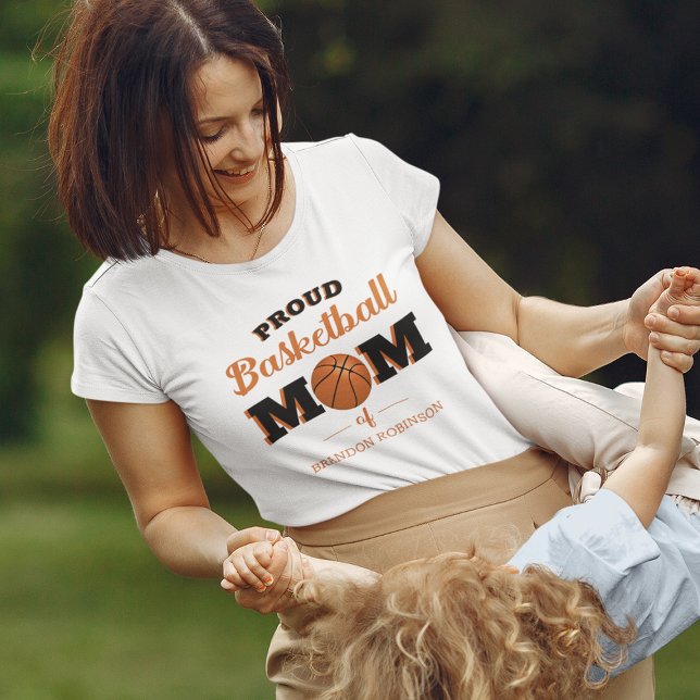 T-shirt de maman de basket-ball personnalisé (Créateur téléchargé)