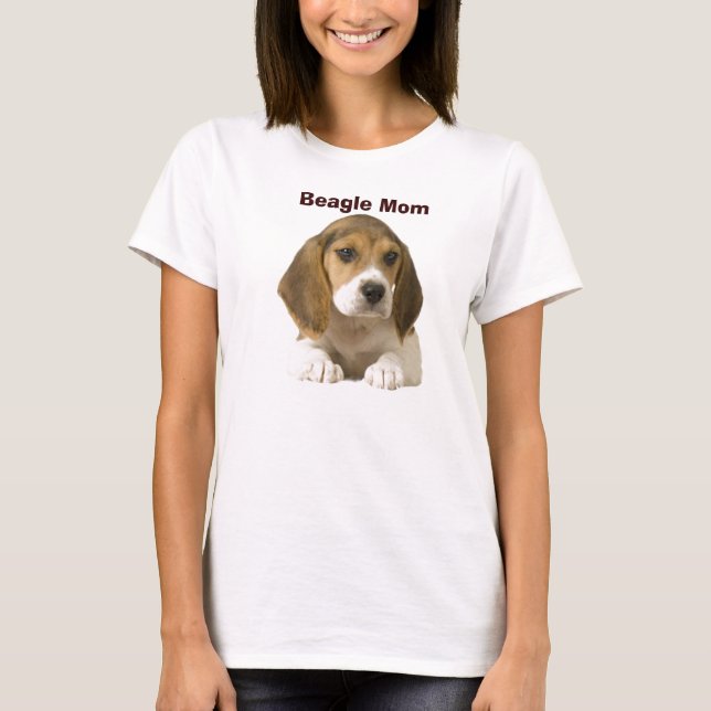 T-shirt de maman de beagle (Devant)