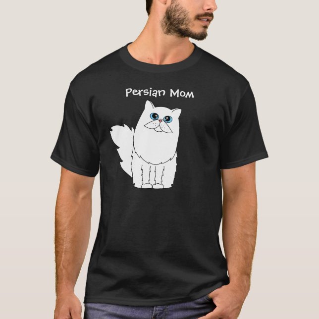 T-shirt de maman de chat persan (Devant)