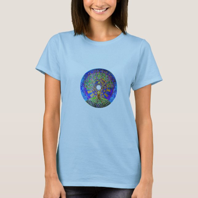 T-shirt de mandala de Pleine lune (Devant)