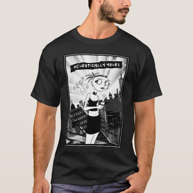 T-shirt De manière névrotique vôtre chemise comique (Devant)