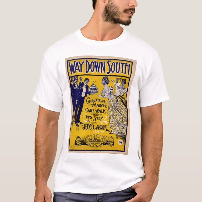 T-shirt De manière sud vers le bas (Devant)