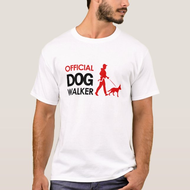 T-shirt de marcheur de chien de berger allemand (Devant)