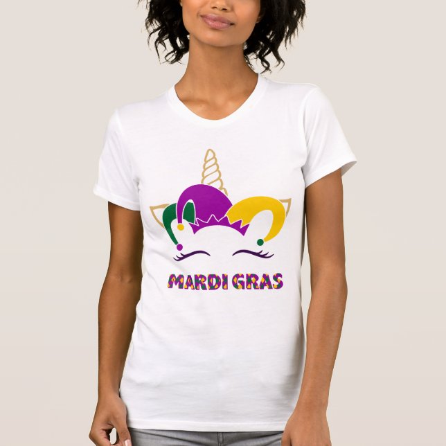 T-shirt de Mardi Gras Unicorn (Devant)