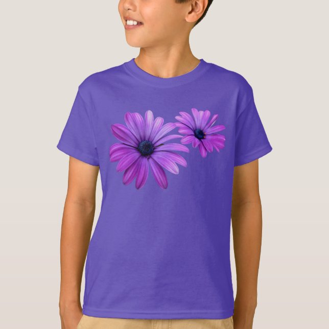 T-shirt de marguerite pour enfants Chemise à fleur (Devant)