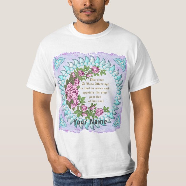 T-shirt de mariage avec un verset sur le mariage (Devant)