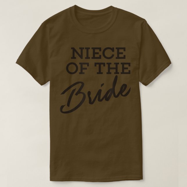 T-shirt de mariage de fiançailles cool Nièce de la (Design devant)