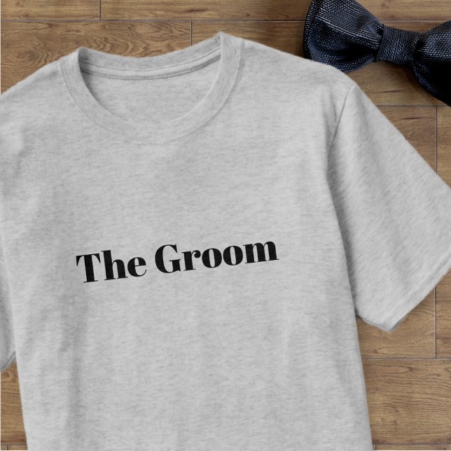 T-Shirt de mariage enterrement de vie de garçon du (Perfect shirt for your Groom. You could add his name and your wedding date to remind him)