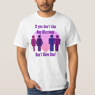 T-shirt de mariage homosexuel