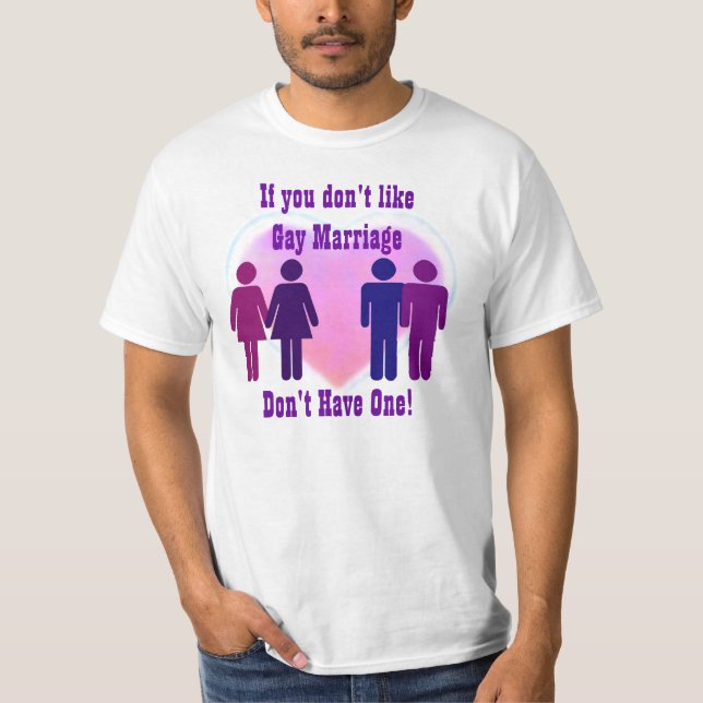 T-shirt de mariage homosexuel (Devant)