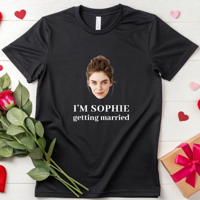 T-shirt de mariage personnalisé avec photo des mar (Créateur téléchargé)