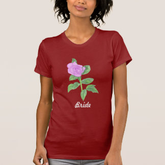 T-shirt de mariée de Rose de lavande