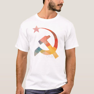 T-shirt de marteau, de faucille et d'étoile