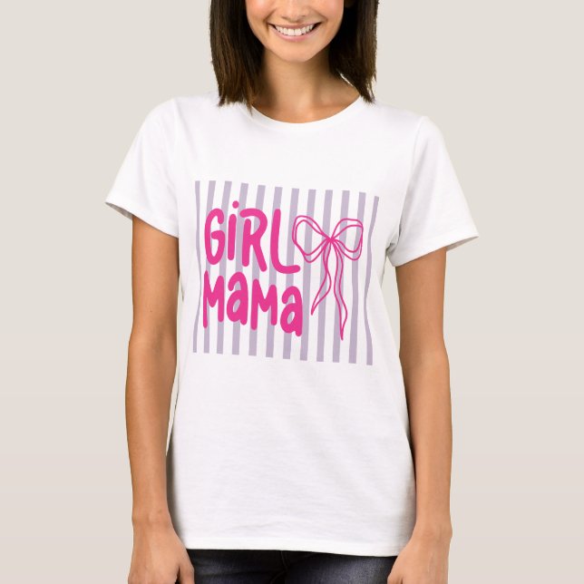 T-shirt de maternité pour maman de fille (Devant)