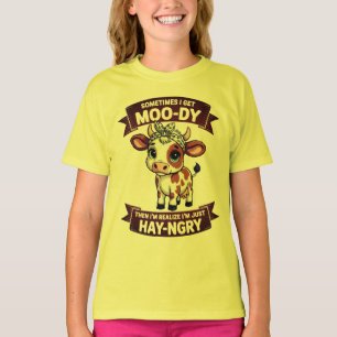 T-shirt De mauvaise humeur jusqu'à ce qu'elle ait faim Cit