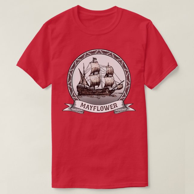 T-shirt de Mayflower Ship 400e Anniversaire 1620 2020 (Design devant)