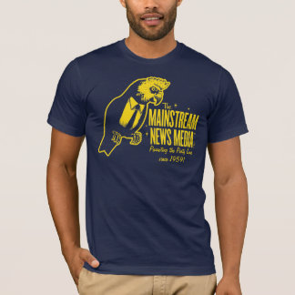 T-shirt de médias de courant principal