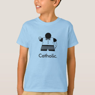 T-shirt de Meeple de communion du catholique du