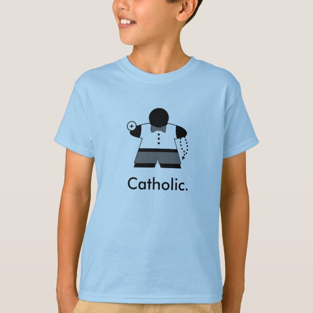 T-shirt de Meeple de communion du catholique du (Devant)