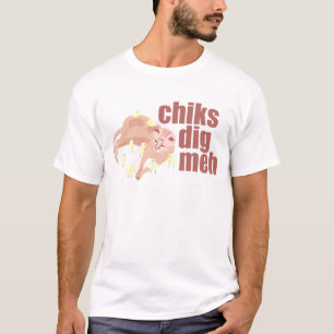 T-shirt de meh de fouille de chiks