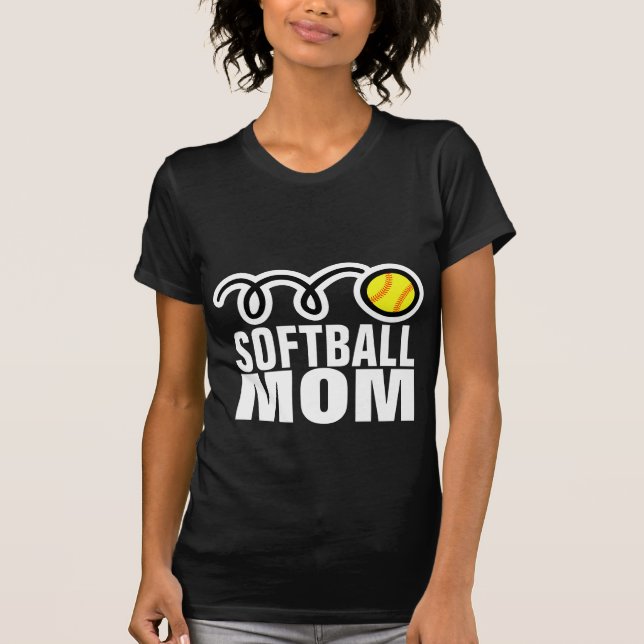 T-shirt de mère de softball pour femmes (Devant)