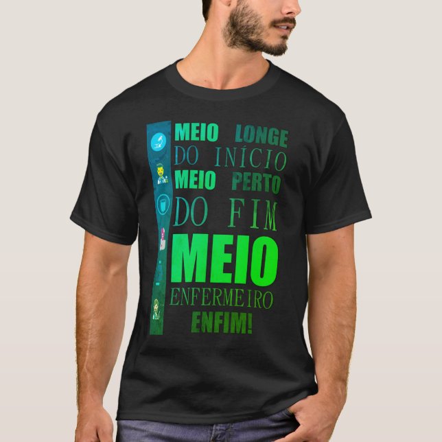 T-shirt de Métier d'infirmier - Moitié du Cours (Devant)