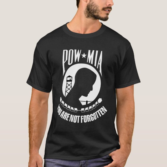 T-shirt de MIA de prisonnier de guerre (Devant)